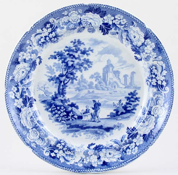 Plate Biddulf Castle c1825